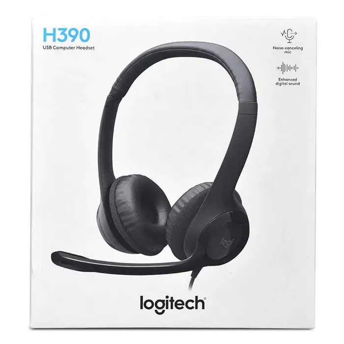 Наушники проводные Logitech H390 / Black