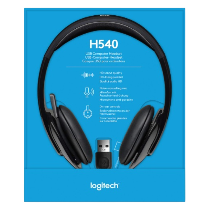 Наушники проводные Logitech H540 / Black