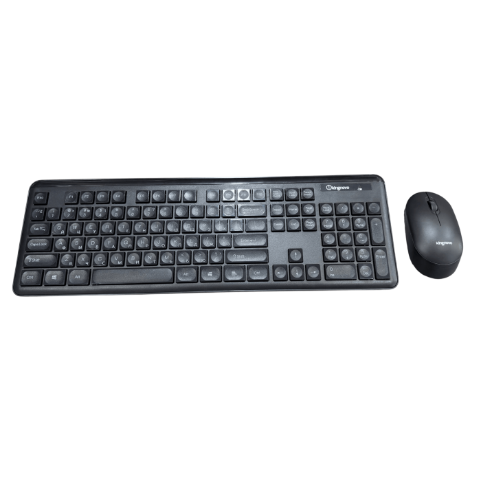 Комплект беспроводной (клавиатура+мышь) Kingnovo C400 / Black