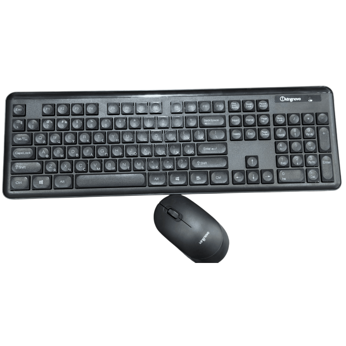 Комплект беспроводной (клавиатура+мышь) Kingnovo C400 / Black
