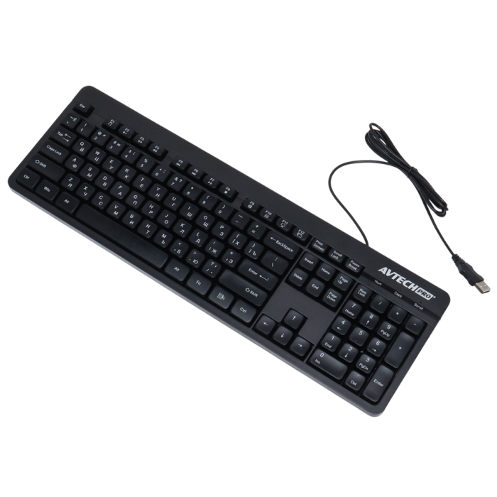 Комплект проводной (клавиатура+мышь) AVTech Pro C305 / Black