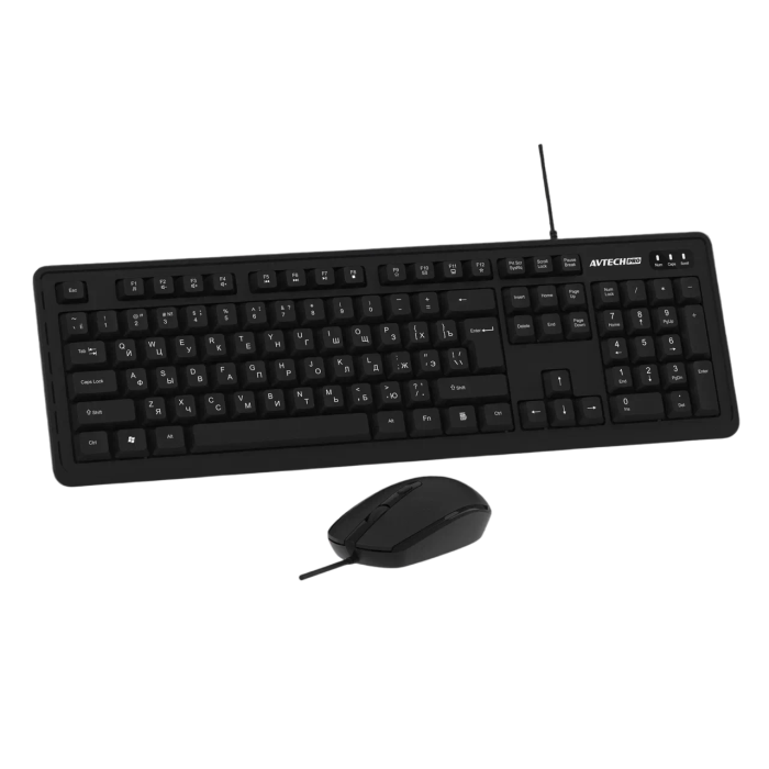 Комплект проводной (клавиатура+мышь) AVTech Pro C305 / Black