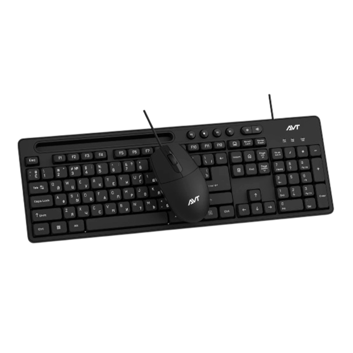 Комплект проводной (клавиатура+мышь) AVTech Pro C306 / Black