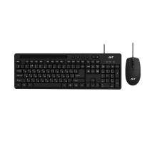 Комплект проводной (клавиатура+мышь) AVTech Pro C306 / Black