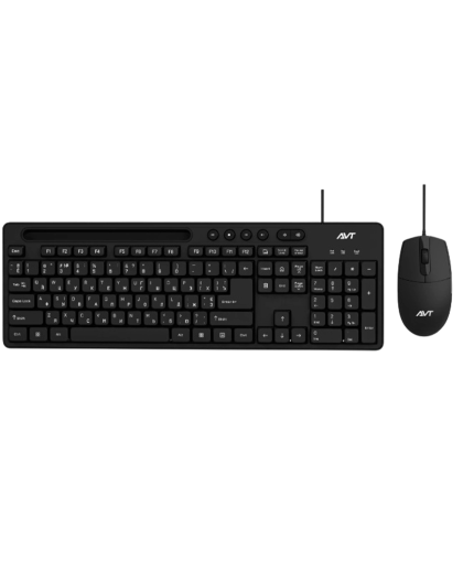 Комплект проводной (клавиатура+мышь) AVTech Pro C306 / Black