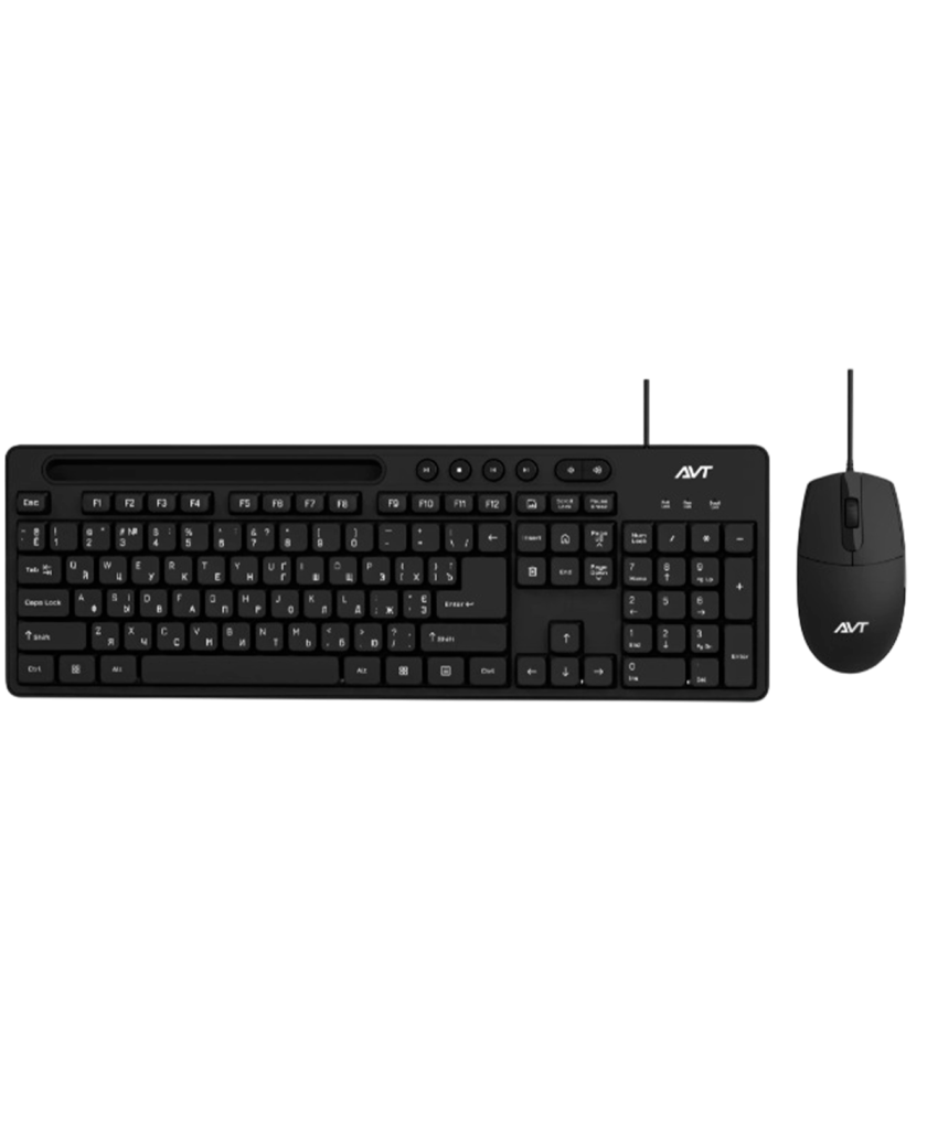 Комплект проводной (клавиатура+мышь) AVTech Pro C306 / Black