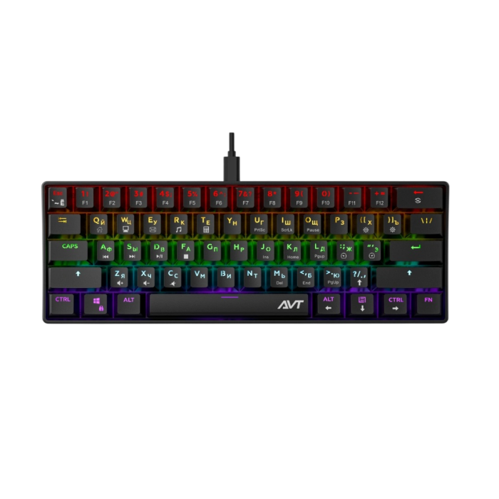 3 Клавиатура игровая проводная AVTech KGW04 / Black