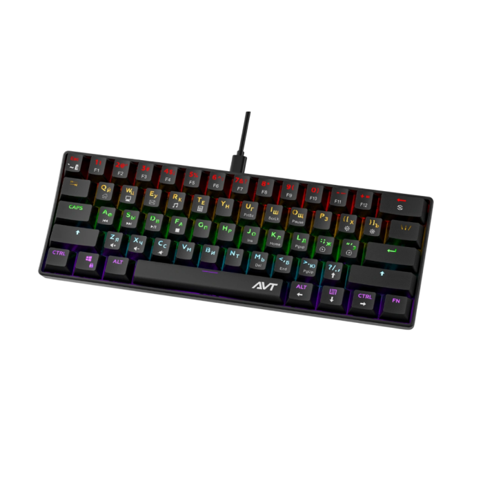 3 Клавиатура игровая проводная AVTech KGW04 / Black