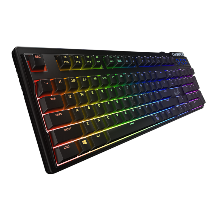 3 Клавиатура игровая проводная ASUS CERBERUS MECH RGB / Black