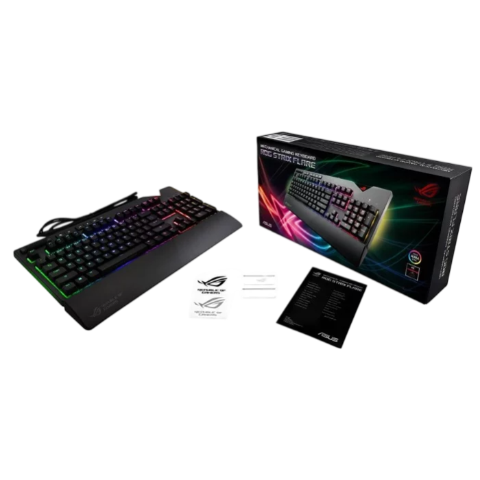 3 Клавиатура игровая проводная ASUS ROG Strix Flare Cherry MX Red / Black