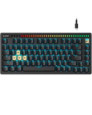 Клавиатура игровая проводная Bloody AT75 Magnesium Gaming / Black