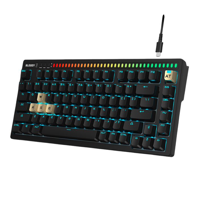 Клавиатура игровая проводная Bloody AT75 Magnesium Gaming / Black