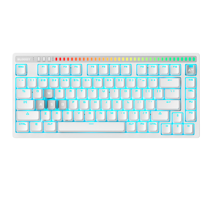 Клавиатура игровая проводная Bloody AT75 Magnesium Gaming / White