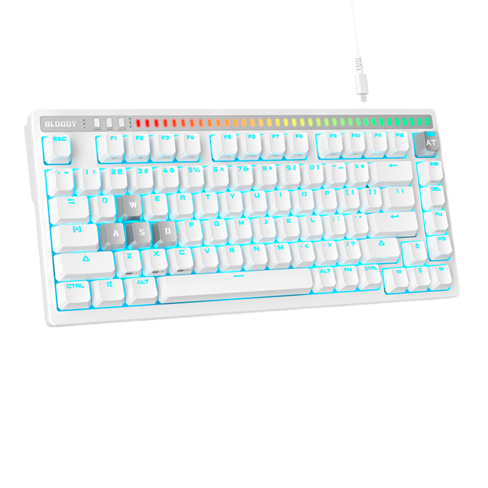 Клавиатура игровая проводная Bloody AT75 Magnesium Gaming / White