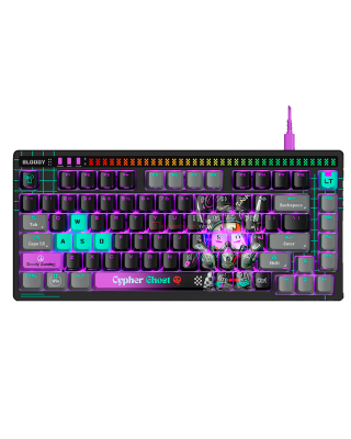 Клавиатура игровая проводная Bloody AT75 Cypher Ghost Gaming / Black