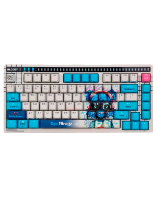 Клавиатура игровая проводная Bloody AT75 Nyx Mirage Gaming / White