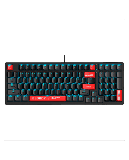 Клавиатура игровая проводная Bloody AT98 Gaming / Red-Black