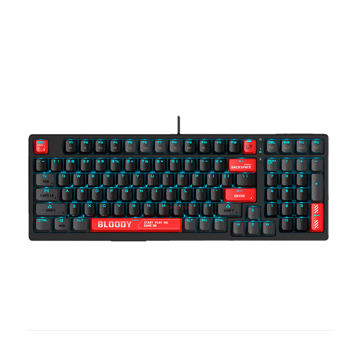 Клавиатура игровая проводная Bloody AT98 Gaming / Red-Black