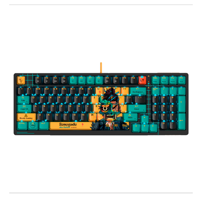 Клавиатура игровая проводная Bloody AT98 Renegade Midnight Gaming / Black