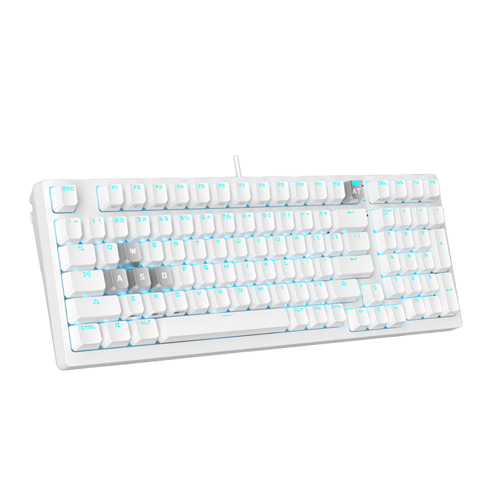 Клавиатура игровая проводная Bloody AT98 Magnesium Gaming / White