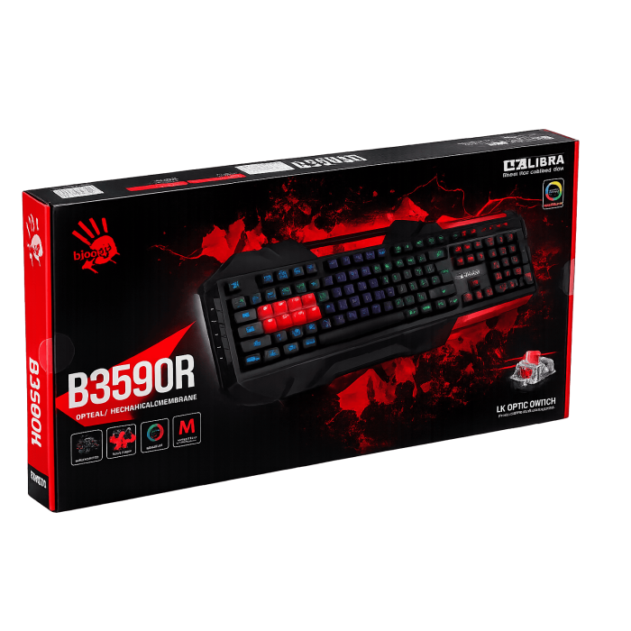 Клавиатура игровая проводная Bloody B3590R Gaming / Black