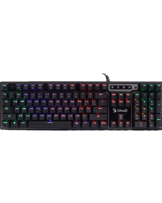 Клавиатура игровая проводная Bloody B750N Gaming / Destiny Green