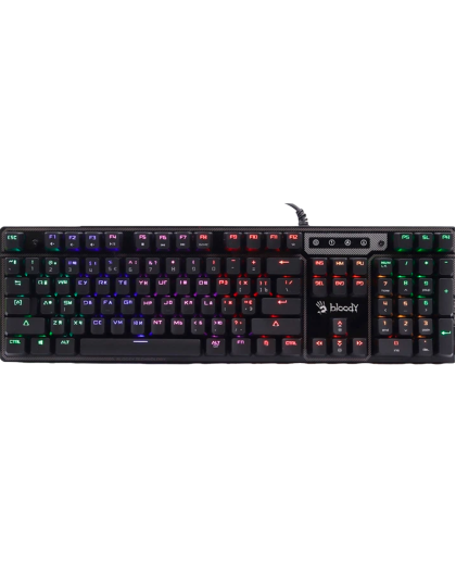 Клавиатура игровая проводная Bloody B750N Gaming / Destiny Green