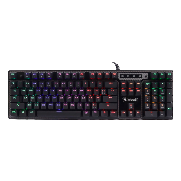 Клавиатура игровая проводная Bloody B750N Gaming / Destiny Green