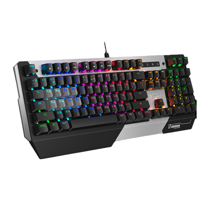 Клавиатура игровая проводная Bloody B865R Gaming / Gun Grey