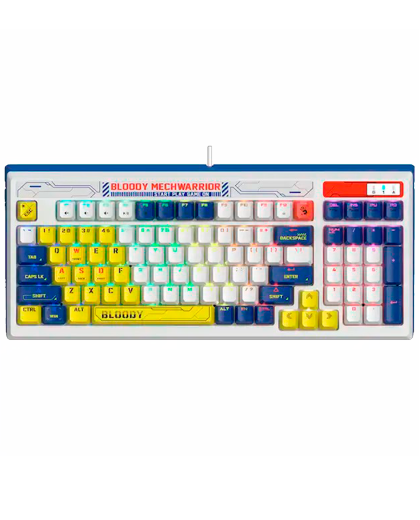 Клавиатура игровая проводная Bloody B950 Gaming / Warrior Blue