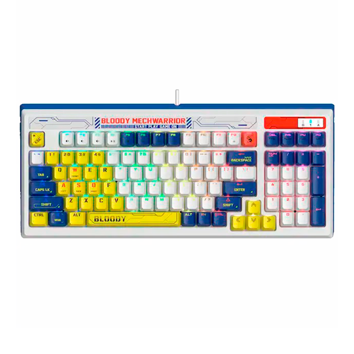 Клавиатура игровая проводная Bloody B950 Gaming / Warrior Blue