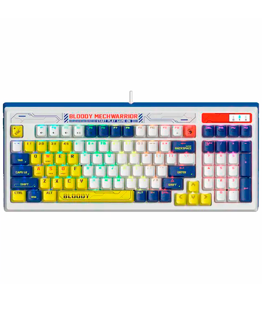 Клавиатура игровая проводная Bloody B950 Gaming / Warrior Blue