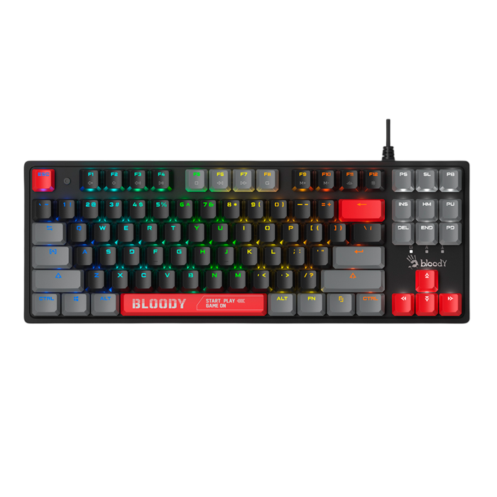 Клавиатура игровая проводная Bloody S310N RGB Gaming / ENERGY RED