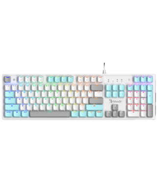 Клавиатура игровая проводная Bloody S510R RGB Gaming / Icy White