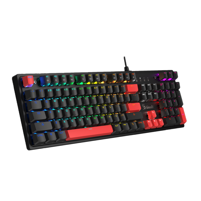 Клавиатура игровая проводная Bloody S520N RGB Gaming / Pudding Black
