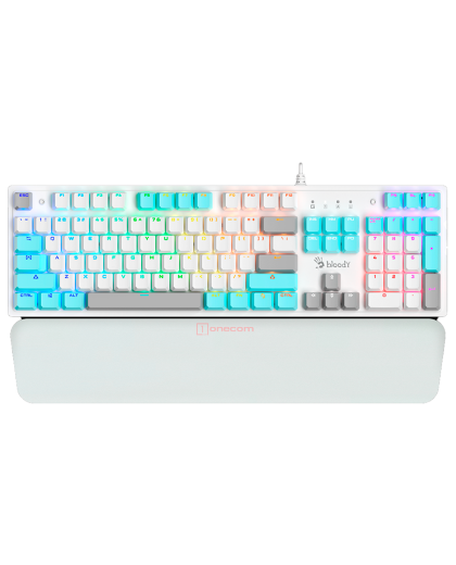 Клавиатура игровая проводная Bloody S525N Gaming / Icy White