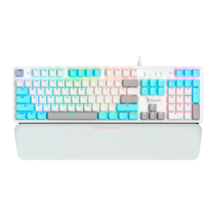 Клавиатура игровая проводная Bloody S525N Gaming / Icy White