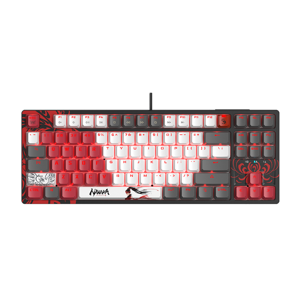 Клавиатура игровая проводная Bloody S87 Naraka RGB Gaming / Color