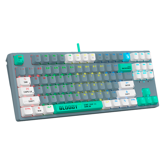 Клавиатура игровая проводная Bloody S87 Gaming / Energy Ash