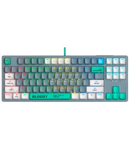 Клавиатура игровая проводная Bloody S87 Gaming / Energy Ash