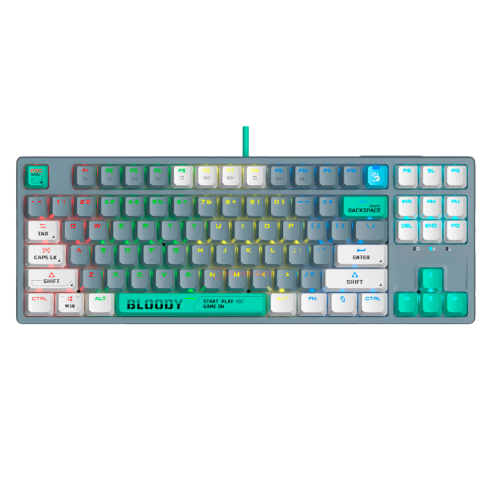 Клавиатура игровая проводная Bloody S87 Gaming / Energy Ash