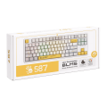 Клавиатура игровая проводная Bloody S87 Gaming / Energy White