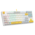 Клавиатура игровая проводная Bloody S87 Gaming / Energy White