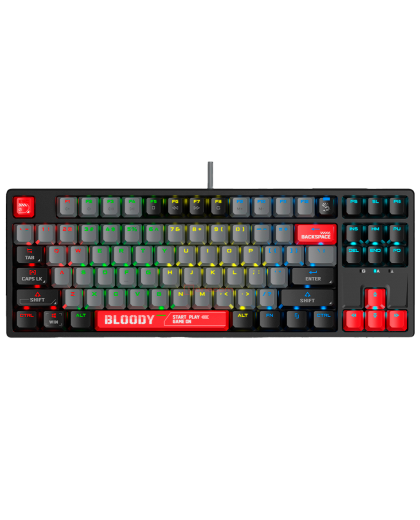 Клавиатура игровая проводная Bloody S87 Gaming / Energy Red