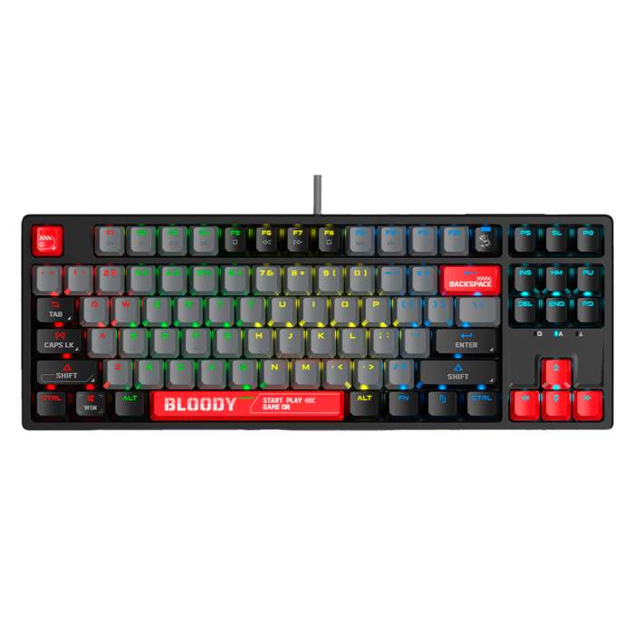 Клавиатура игровая проводная Bloody S87 Gaming / Energy Red