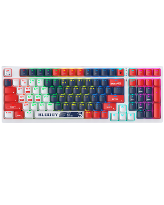 Клавиатура игровая проводная Bloody S98 Sport Navy Red Switch Gaming RGB / Color