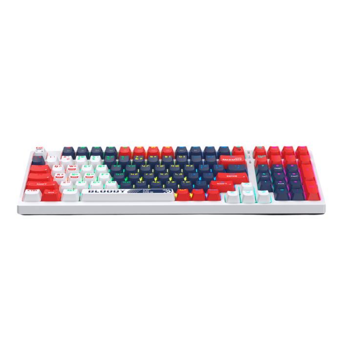 Клавиатура игровая проводная Bloody S98 Sport Navy Red Switch Gaming RGB / Color