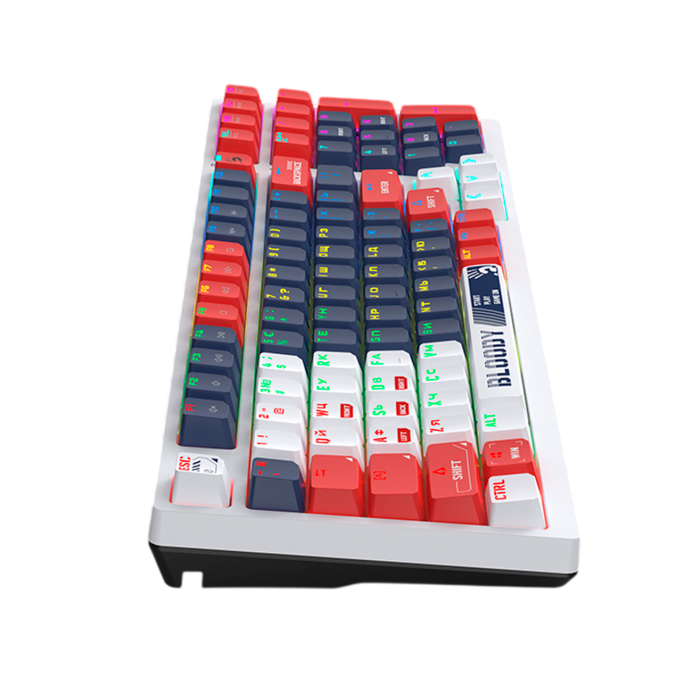 Клавиатура игровая проводная Bloody S98 Sport Navy Red Switch Gaming RGB / Color