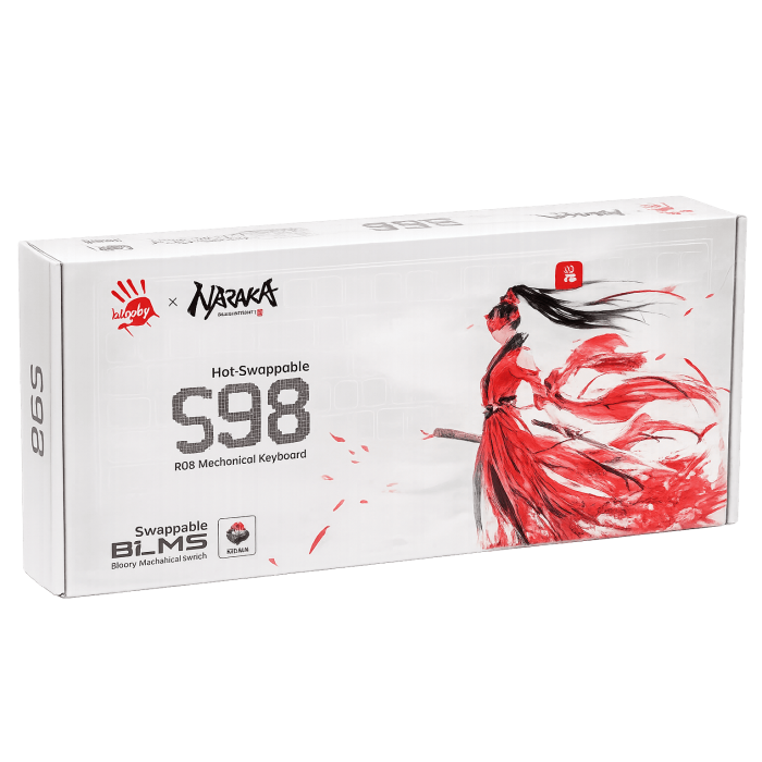 Клавиатура игровая проводная Bloody S98 Naraka Gaming / Grey