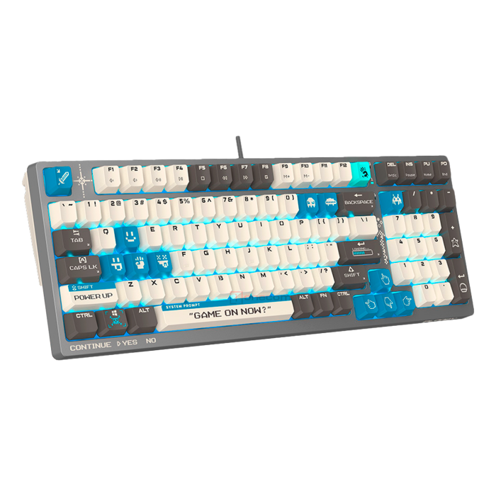 Клавиатура игровая проводная Bloody S98 Pixels Gaming Red+ Switch / Blue